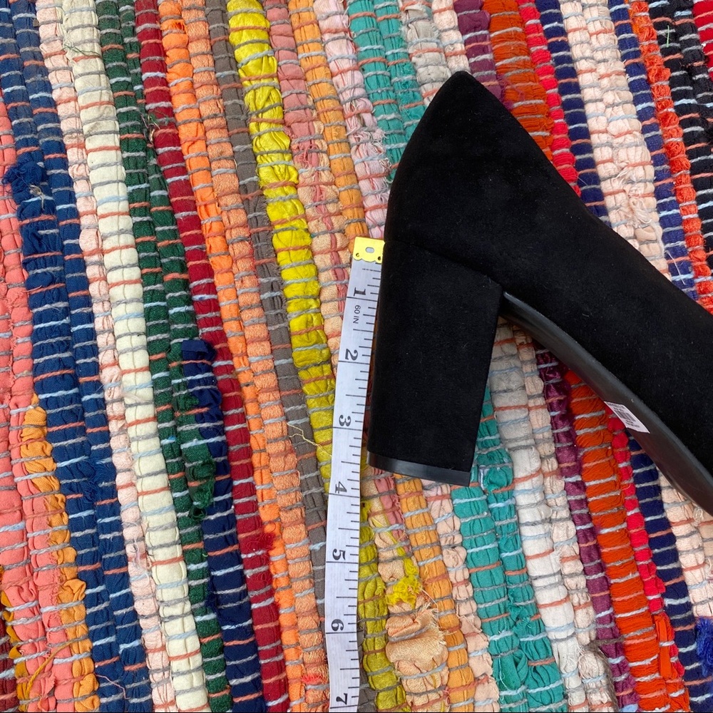 SOLD Torrid | Suede Black Block Heel Pumps - Picture 5 of 5